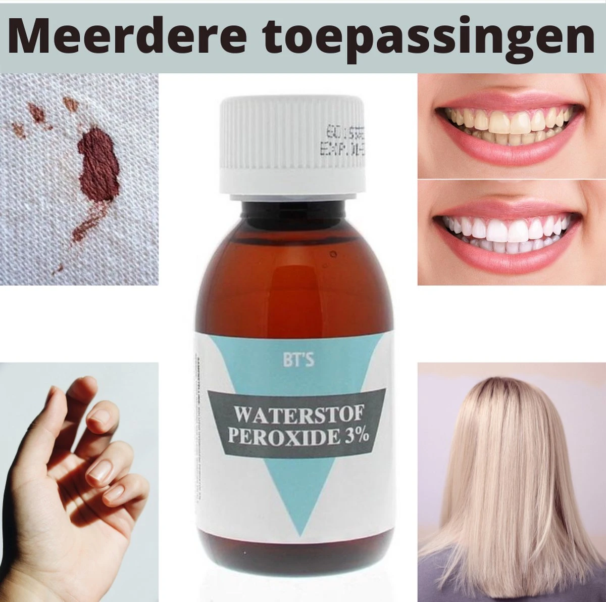 Waterstofperoxide 3 Procent - 120ml - Hydrogen Peroxide 3% - Zuurstofwater - Waterstofperoxide Mondspoeling - Ontsmettingsmiddel - H2O2 4 Waterstofperoxide 3 Procent - 120ml - Hydrogen Peroxide 3% - Zuurstofwater - Waterstofperoxide Mondspoeling - Ontsmettingsmiddel - H2O2 - Afbeelding 2