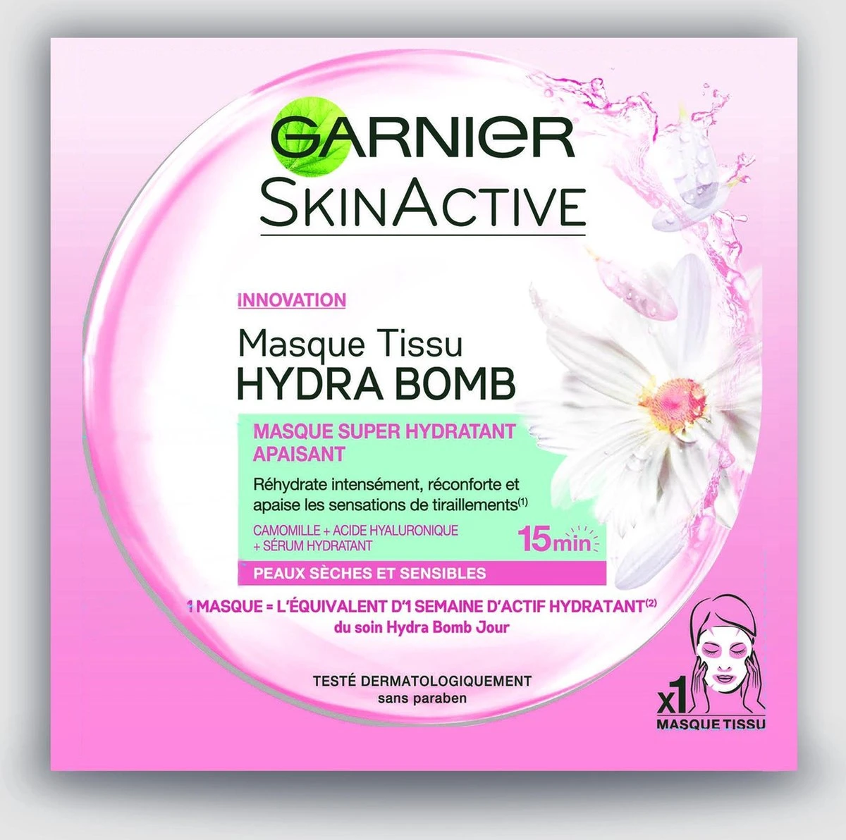 Garnier SkinActive Tissue Gezichtsmasker Hydraterend & Kalmerend - 1 Stuks 12 Garnier SkinActive Tissue Gezichtsmasker Hydraterend & Kalmerend - 1 Stuks - Afbeelding 10