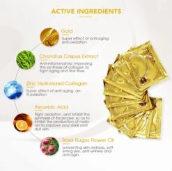 Palm Collageen Oogmasker 24 Stuks (12 Paar) - Gezichtsmaskers Verzorging - Anti Wallen En Donkere Kringen – Eye Oog Patches Pads -Verzorgingsproducten Verkoop 1200x1196 11