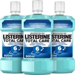 LISTERINE Total Care Bescherming Tegen Tandsteen: Mondspoeling Voor Complete Bescherming Tegen De Opbouw Van Tandsteen Met 6-in-1 Effect - Met Essentiële Oliën, Fluoride En Zinkformule, 3 X 500 Ml 13 LISTERINE Total Care Bescherming Tegen Tandsteen: Mondspoeling Voor Complete Bescherming Tegen De Opbouw Van Tandsteen Met 6-in-1 Effect - Met Essentiële Oliën, Fluoride En Zinkformule, 3 X 500 Ml -Verzorgingsproducten Verkoop 1200x1196 2