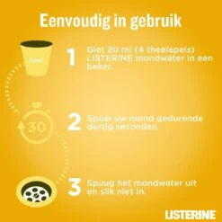 LISTERINE Fresh Ginger & Lime Mondwater, Met Gember- En Limoenextract, Mondspoeling Zonder Alcohol, Voor Een Frisse Adem, 3 X 500 Ml -Verzorgingsproducten Verkoop 1200x1199 1