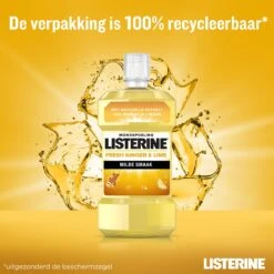 LISTERINE Fresh Ginger & Lime Mondwater, Met Gember- En Limoenextract, Mondspoeling Zonder Alcohol, Voor Een Frisse Adem, 3 X 500 Ml -Verzorgingsproducten Verkoop 1200x1200 119
