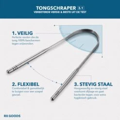 RX Goods RVS Tongschraper Voor Mondverzorging – 4 Stuks – Tongreiniger, Tongborstel & Tong Schraper – Duurzaam & Herbruikbaar -Verzorgingsproducten Verkoop 1200x1200 336