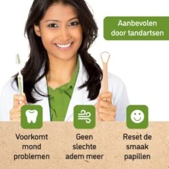 Nutty Green 3-Delige Tongschraper Set Inclusief Opbergcase - Tongreiniging Mondverzorging - Tongreiniger Mondhygiëne - RVS Schraper Voor Schone Tong Reiniging - Tongborstel Tegen Slechte Adem - Zero Waste Lifestyle -Verzorgingsproducten Verkoop 1200x1200 341