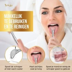 Xclusive-lifestyle® - Luxe RVS Tongschraperset - 4-Delige Professionele Tongreiniger - Mondverzorging - Mondhygiëne - Herbruikbaar En Duurzaam - Ayurveda - Aanbevolen Door Tandartsen 16 Xclusive-lifestyle® - Luxe RVS Tongschraperset - 4-Delige Professionele Tongreiniger - Mondverzorging - Mondhygiëne - Herbruikbaar En Duurzaam - Ayurveda - Aanbevolen Door Tandartsen -Verzorgingsproducten Verkoop 1200x1200 353
