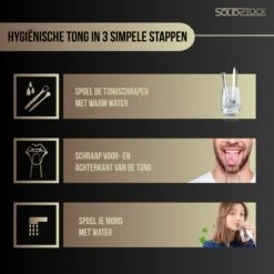 SolidStock Professionele Tongschraper Voor Mondverzorging - 4 Delige Tongreiniger - Ayurveda - RVS -Verzorgingsproducten Verkoop 1200x1200 355