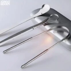 AdroitGoods RVS Tongschraper Set Voor Mondverzorging - 4 Stuks - Tongreiniger/Tongborstel & Tong Schraper -Verzorgingsproducten Verkoop 1200x1200 368