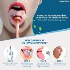 RX Goods Rosé Gouden Tongschraper Voor Mondverzorging – 4 Stuks – Duurzaam & Herbruikbaar -Verzorgingsproducten Verkoop 1200x1200 384