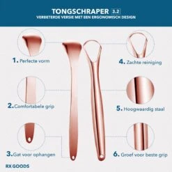 RX Goods Rosé Gouden Tongschraper Voor Mondverzorging – 4 Stuks – Duurzaam & Herbruikbaar -Verzorgingsproducten Verkoop 1200x1200 387
