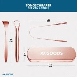 RX Goods Rosé Gouden Tongschraper Voor Mondverzorging – 4 Stuks – Duurzaam & Herbruikbaar -Verzorgingsproducten Verkoop 1200x1200 389