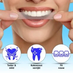 Diamond White - Teeth Whitening Strips - 28x Strips - Zonder Peroxide (0%) - Tandenbleekset - Tandenbleek Strips – Mint -Verzorgingsproducten Verkoop 1200x1200 432