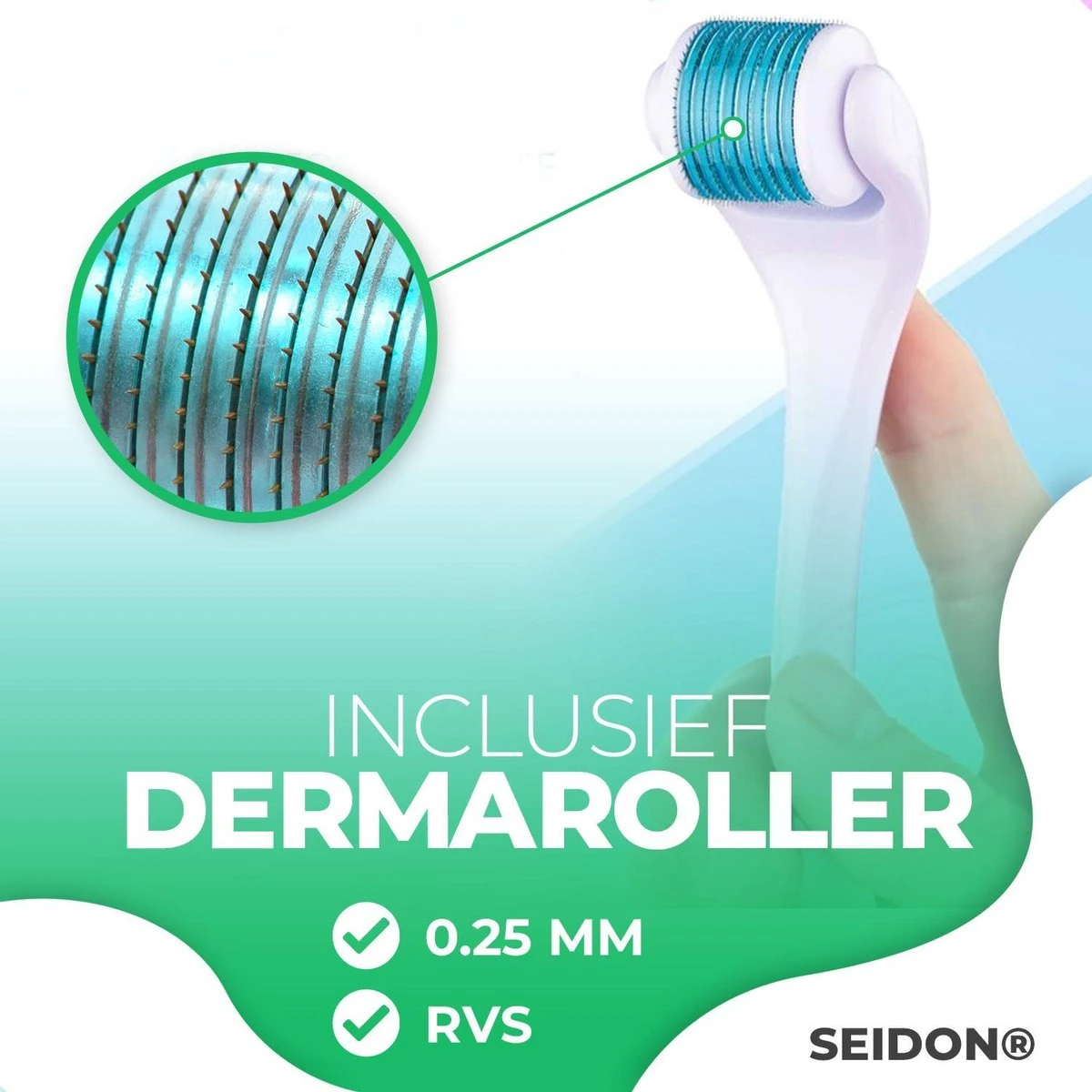 Seidon™ Vitamine C Serum & Hyaluronzuur Serum - Inclusief Dermaroller - Premium Edition - Anti Aging - Gezichtsverzorging - Anti Rimpel – 2 DUOPACK - 60mL 6 Seidon™ Vitamine C Serum & Hyaluronzuur Serum - Inclusief Dermaroller - Premium Edition - Anti Aging - Gezichtsverzorging - Anti Rimpel – 2 DUOPACK - 60mL - Afbeelding 4