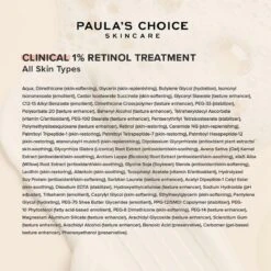 Paula's Choice CLINICAL 1% Retinol Treatment - Vitamine A Serum - Alle Huidtypen - Mini 5 Ml 7 Paula's Choice CLINICAL 1% Retinol Treatment - Vitamine A Serum - Alle Huidtypen - Mini 5 Ml -Verzorgingsproducten Verkoop 1200x1200 649