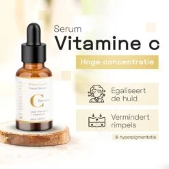 Essentials Premium Vitamin C Serum | 60 ML | 20% C Serum | Met Vitamine E | Gezichtsserum Vrouwen | Vitamine C Serum Gezicht | Vit C Serum | Anti Rimpel | Tegen Pigmentvlekken | -Verzorgingsproducten Verkoop 1200x1200 669