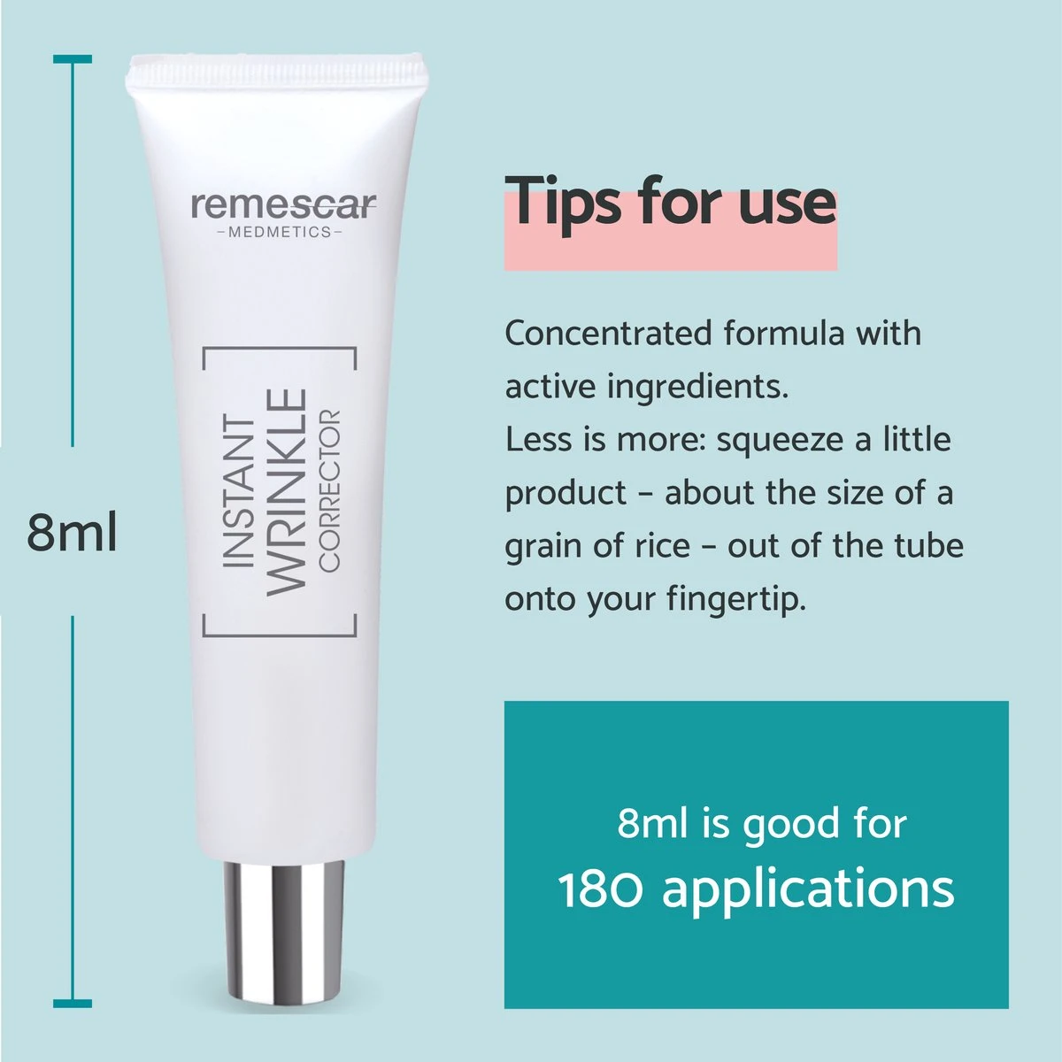 Remescar Instant Rimpel Corrector 8ml - Klinisch Bewezen Voor Anti-aging En Rimpelvermindering - Vermindert Rimpels En Fijne Lijntjes - Vermindert Tekenen Van Veroudering - 180 Applicaties 4 Remescar Instant Rimpel Corrector 8ml - Klinisch Bewezen Voor Anti-aging En Rimpelvermindering - Vermindert Rimpels En Fijne Lijntjes - Vermindert Tekenen Van Veroudering - 180 Applicaties - Afbeelding 2