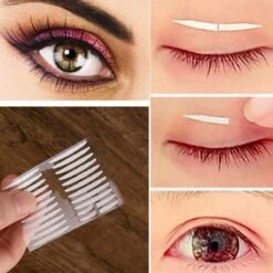 Merkloos 144 Stuks Zeer Effectieve Ooglid Stickers - Verbeterde Onzichtbare Ooglid Stickers - Oogleden Liften - Ooglidtape - Ooglidstickers -Eyelidtapes 144x