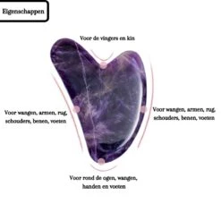 Demiracle® Pure Amethist Gua Sha – Schraper - Massagehulpmiddel – Gezichtsmassage – Massage – Jade Roller - Face Roller - Ontspanning -Verzorgingsproducten Verkoop 1200x1200 764