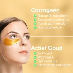 LifeProducts4You Oogmasker 60 Stuks - Eye Pads - Oogmasker Wallen - Gezichtsverzorging - Gezichtsmaskers Verzorging - Anti Wallen En Donkere Kringen - Oog Patches - 24 K Goud - Collageen -Verzorgingsproducten Verkoop 1200x1200 863