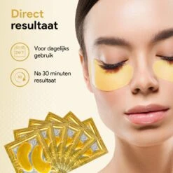 Collageen Oogmasker Tegen Wallen - 20 Paar (40 Stuks) - Gezichtsverzorging - Eye Oog Patches Pads - Goud -Verzorgingsproducten Verkoop 1200x1200 886