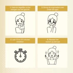 Collageen Oogmasker Tegen Wallen - 20 Paar (40 Stuks) - Gezichtsverzorging - Eye Oog Patches Pads - Goud -Verzorgingsproducten Verkoop 1200x1200 888