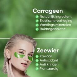 LifeProducts4You Oogmasker 60 Stuks - Eye Pads - Oogmasker Wallen - Gezichtsverzorging - Gezichtsmaskers Verzorging - Anti Wallen En Donkere Kringen - Oog Patches - Zeewier - Collageen -Verzorgingsproducten Verkoop 1200x1200 896