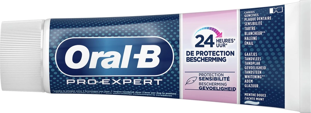 Oral B Oral-B Pro-Expert Bescherming Gevoelige Tanden Tandpasta - Voordeelverpakking 12 X 75ml 12 Oral B Oral-B Pro-Expert Bescherming Gevoelige Tanden Tandpasta - Voordeelverpakking 12 X 75ml - Afbeelding 10