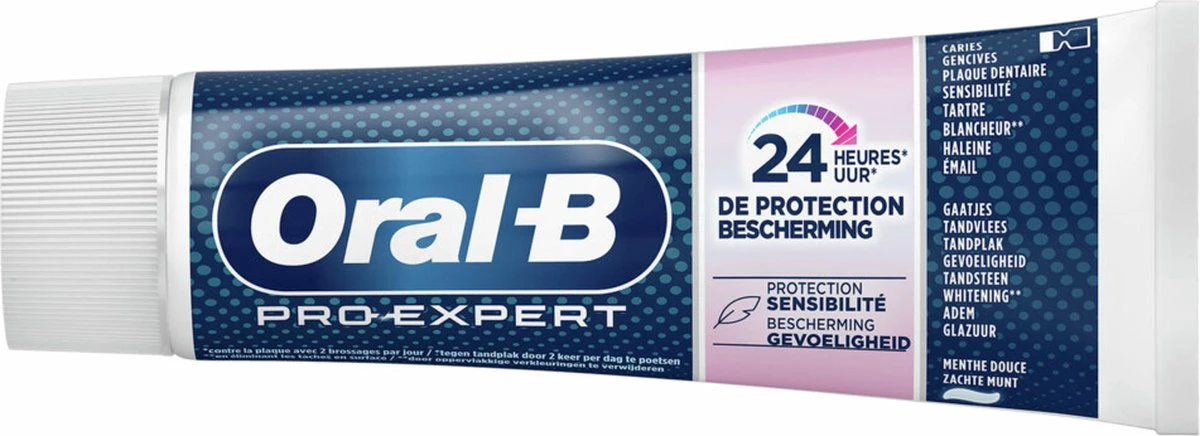 Oral B Oral-B Pro-Expert Bescherming Gevoelige Tanden Tandpasta - Voordeelverpakking 12 X 75ml 4 Oral B Oral-B Pro-Expert Bescherming Gevoelige Tanden Tandpasta - Voordeelverpakking 12 X 75ml - Afbeelding 2