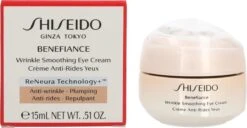 Shiseido Benefiance Wrinkle Smoothing Eye Cream Oogcrème - 15 Ml -Verzorgingsproducten Verkoop 1200x621 1