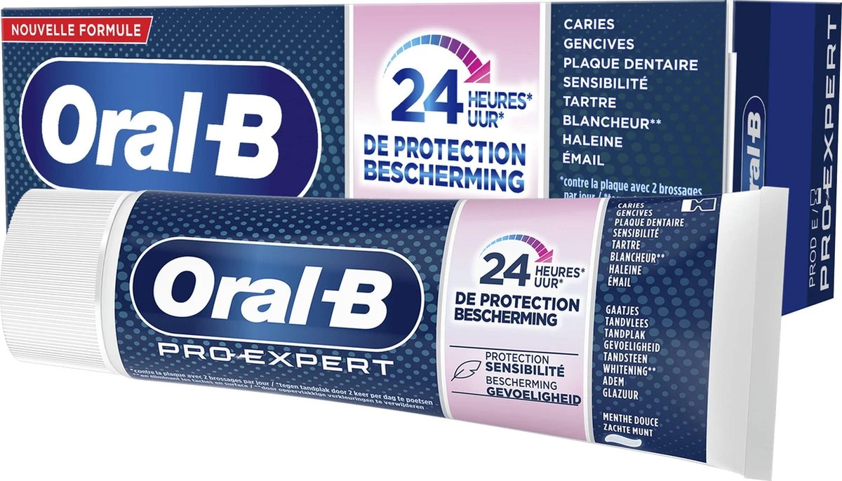 Oral B Oral-B Pro-Expert Bescherming Gevoelige Tanden Tandpasta - Voordeelverpakking 12 X 75ml 5 Oral B Oral-B Pro-Expert Bescherming Gevoelige Tanden Tandpasta - Voordeelverpakking 12 X 75ml - Afbeelding 3