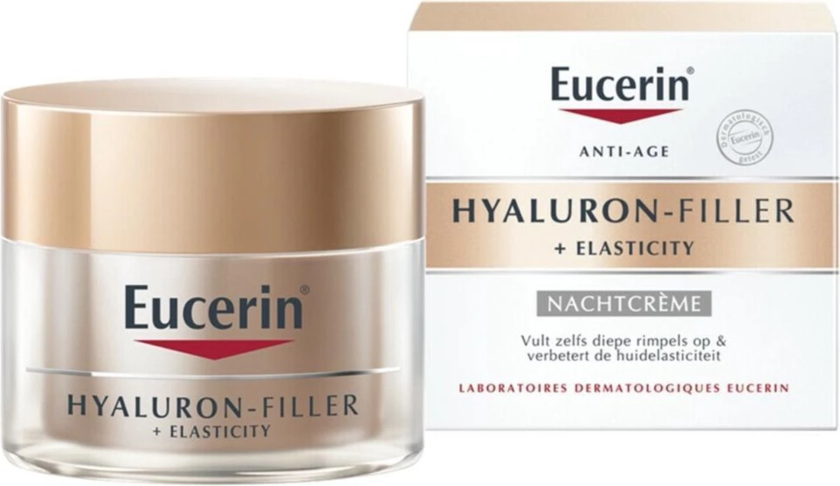 Eucerin Hyaluron-Filler + Elasticity Nachtcrème - 50 Ml 4 Eucerin Hyaluron-Filler + Elasticity Nachtcrème - 50 Ml - Afbeelding 2
