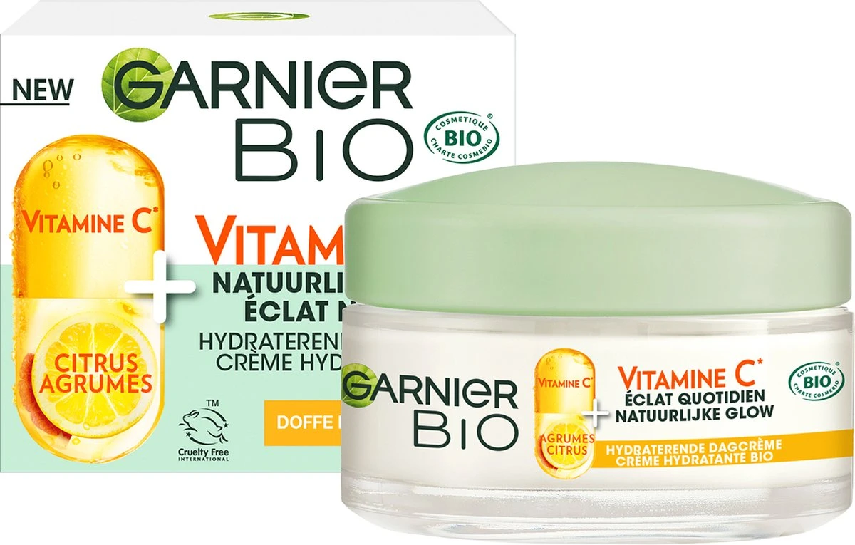 Garnier Bio Hydraterende Dagcrème Met Vitamine C* - 50ml 5 Garnier Bio Hydraterende Dagcrème Met Vitamine C* - 50ml - Afbeelding 3