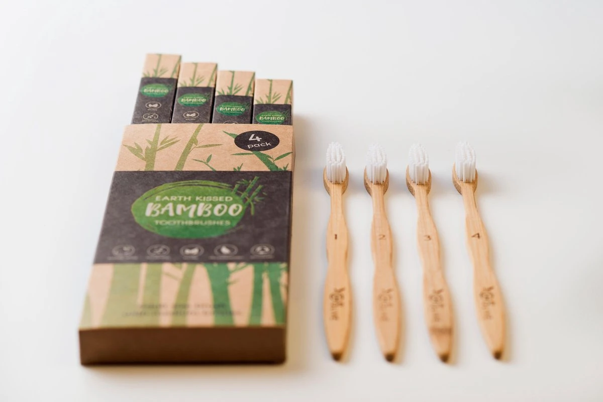 Bamboe Tandenborstel By Olive 4 St. Genummerd 100% Moso Bamboo 9 Bamboe Tandenborstel By Olive 4 St. Genummerd 100% Moso Bamboo - Afbeelding 7