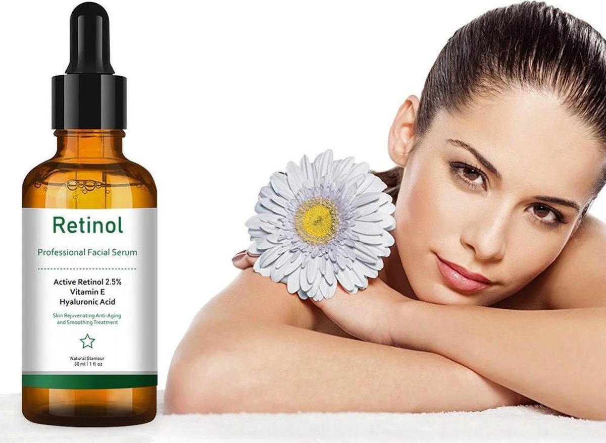 SIMIA™ Original Active Retinol Serum - Met Vitamine E & Hyaluronzuur - Gezichtsserum - Collageen - Anti Aging - Celvernieuwing - Anti-Acne - Tegen Mee-eters En Grove Poriën - Tegen Pigmentvlekken - 30ml 4 SIMIA™ Original Active Retinol Serum - Met Vitamine E & Hyaluronzuur - Gezichtsserum - Collageen - Anti Aging - Celvernieuwing - Anti-Acne - Tegen Mee-eters En Grove Poriën - Tegen Pigmentvlekken - 30ml - Afbeelding 2