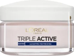 L’Oréal Paris Triple Active Nachtcrème - 50 Ml - Hydraterend