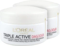 L'Oréal Paris Triple Active Dagcrème - 2 X 50 Ml - Voordeelverpakkking - Gecombineerde & Droge Huid 25 L'Oréal Paris Triple Active Dagcrème - 2 X 50 Ml - Voordeelverpakkking - Gecombineerde & Droge Huid -Verzorgingsproducten Verkoop 1200x917