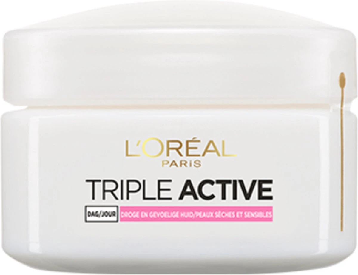 L'Oréal Paris Triple Active Dagcrème - 2 X 50 Ml - Voordeelverpakkking - Gecombineerde & Droge Huid 3 L'Oréal Paris Triple Active Dagcrème - 2 X 50 Ml - Voordeelverpakkking - Gecombineerde & Droge Huid