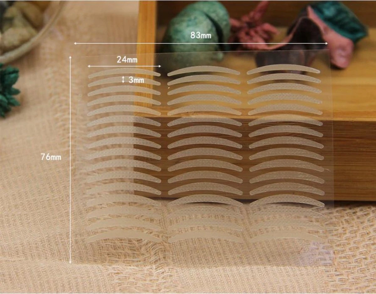 Merkloos Ooglidstickers - Ooglidcorrectie - Ooglidtape - Eyelid - Small - 1056 Stuks 4 Merkloos Ooglidstickers - Ooglidcorrectie - Ooglidtape - Eyelid - Small - 1056 Stuks - Afbeelding 2