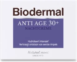 Biodermal Anti Age 30+ - Nachtcrème Tegen Huidveroudering - 50ml -Verzorgingsproducten Verkoop 1200x977 1