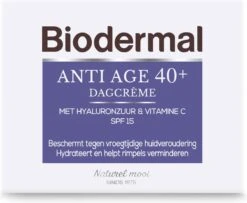 Biodermal Anti Age Dagcrème 40+ - Dagcrème Met Hyaluronzuur En Vitamine C - Met SPF15 - Anti Rimpel Creme Vrouwen - 50ml -Verzorgingsproducten Verkoop 1200x985 1