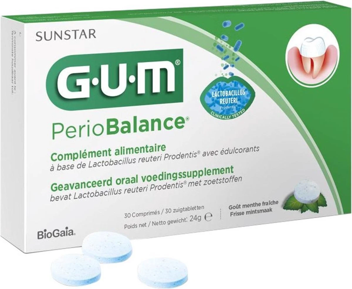 GUM® GUM® PerioBalance® Tabletten | 30 Stuks 3 GUM® GUM® PerioBalance® Tabletten | 30 Stuks