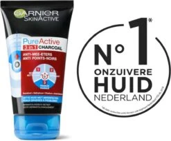 Garnier SkinActive PureActive 3in1 Gezichtsmasker Charcoal - 150 Ml -Verzorgingsproducten Verkoop 1200x995 2
