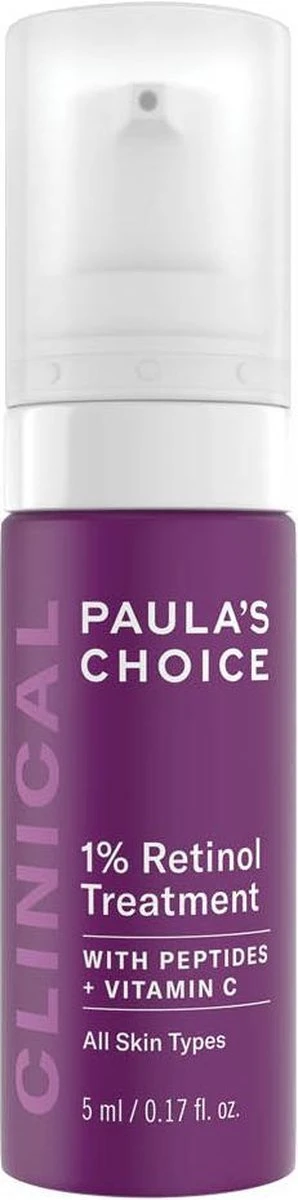 Paula's Choice CLINICAL 1% Retinol Treatment - Vitamine A Serum - Alle Huidtypen - Mini 5 Ml 3 Paula's Choice CLINICAL 1% Retinol Treatment - Vitamine A Serum - Alle Huidtypen - Mini 5 Ml
