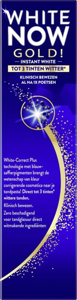Prodent Whitening Now Gold Tandpasta - 12 X 75 Ml - Voordeelverpakking -Verzorgingsproducten Verkoop 308x1200 1