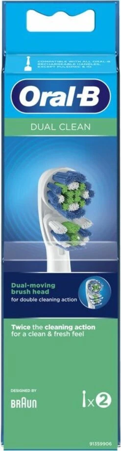Oral B Oral-B Dual Clean - Opzetborstels - 2 Stuks -Verzorgingsproducten Verkoop 323x1200 1