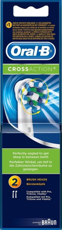 Oral B Oral-B Cross Action EB50 - 2 Stuks - Opzetborstels 38 Oral B Oral-B Cross Action EB50 - 2 Stuks - Opzetborstels -Verzorgingsproducten Verkoop 324x1200