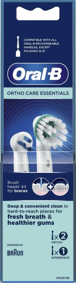 Oral B Oral-B Ortho Care - Opzetborstels - 3 Stuks 26 Oral B Oral-B Ortho Care - Opzetborstels - 3 Stuks -Verzorgingsproducten Verkoop 325x1200