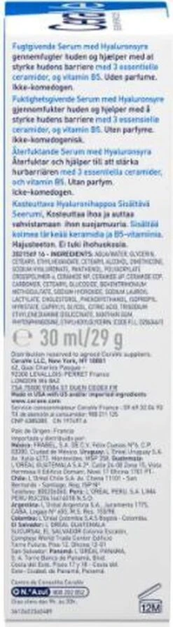 CeraVe Hydrating Hyaluronic Acid Serum 30ml -Verzorgingsproducten Verkoop 332x1200 1