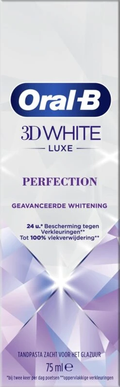 Oral B Oral-B 3D White Luxe Perfection Tandpasta - Voordeelverpakking 12 X 75ml -Verzorgingsproducten Verkoop 374x1200 1