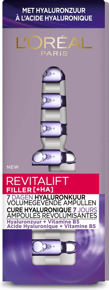 L’Oréal Paris Skin Expert Revitalift Filler Hyaluronzuur Ampullen - Kuur 7 Dagen 19 L’Oréal Paris Skin Expert Revitalift Filler Hyaluronzuur Ampullen - Kuur 7 Dagen - Afbeelding 17