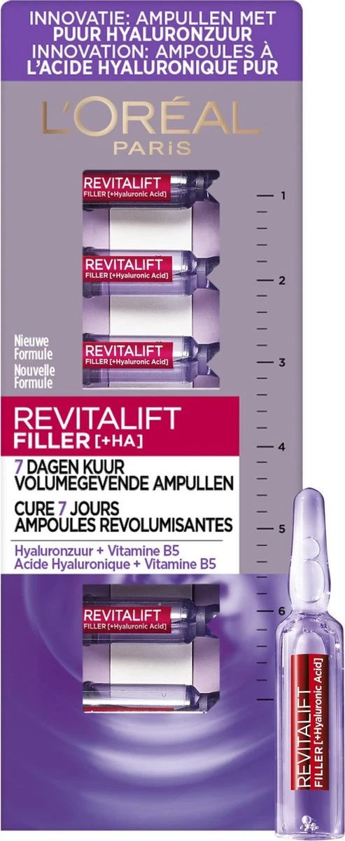 L’Oréal Paris Skin Expert Revitalift Filler Hyaluronzuur Ampullen - Kuur 7 Dagen 5 L’Oréal Paris Skin Expert Revitalift Filler Hyaluronzuur Ampullen - Kuur 7 Dagen - Afbeelding 3